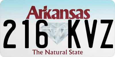 AR license plate 216KVZ