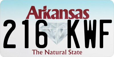 AR license plate 216KWF