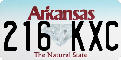 AR license plate 216KXC