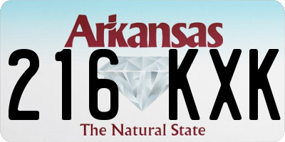 AR license plate 216KXK