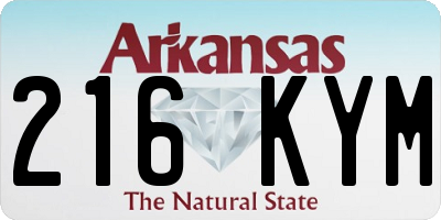 AR license plate 216KYM
