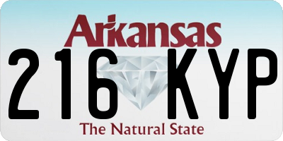 AR license plate 216KYP