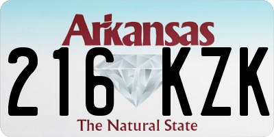 AR license plate 216KZK