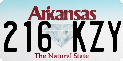 AR license plate 216KZY