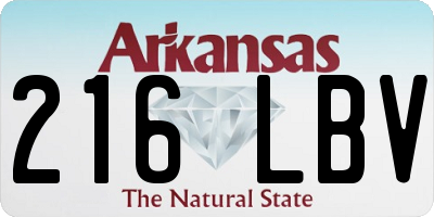 AR license plate 216LBV