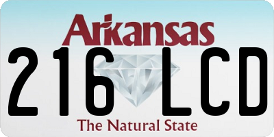 AR license plate 216LCD