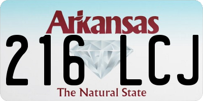 AR license plate 216LCJ