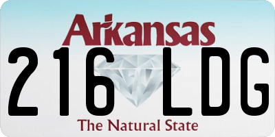 AR license plate 216LDG