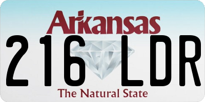 AR license plate 216LDR