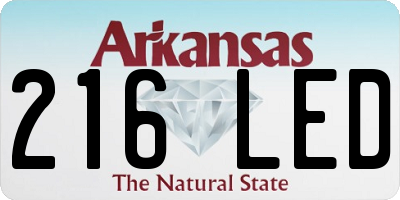 AR license plate 216LED