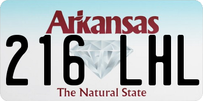 AR license plate 216LHL