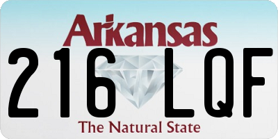 AR license plate 216LQF