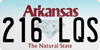 AR license plate 216LQS