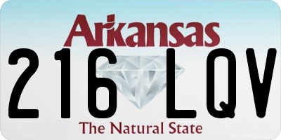 AR license plate 216LQV