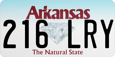 AR license plate 216LRY