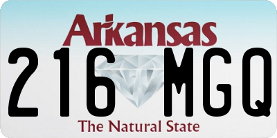 AR license plate 216MGQ