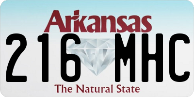AR license plate 216MHC