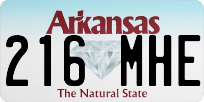 AR license plate 216MHE