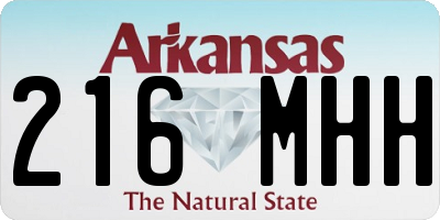 AR license plate 216MHH