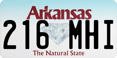 AR license plate 216MHI