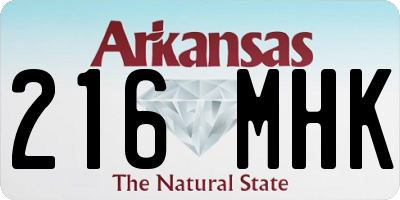 AR license plate 216MHK
