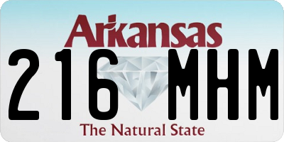 AR license plate 216MHM