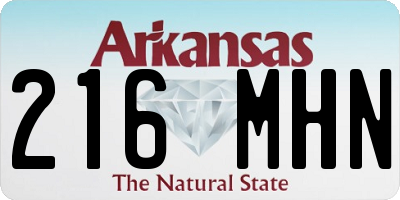 AR license plate 216MHN