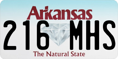 AR license plate 216MHS