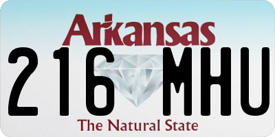 AR license plate 216MHU
