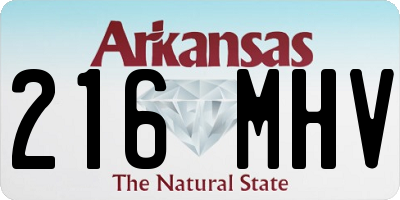 AR license plate 216MHV