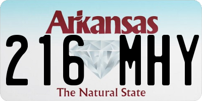 AR license plate 216MHY