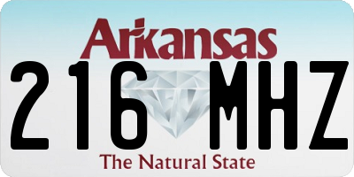 AR license plate 216MHZ