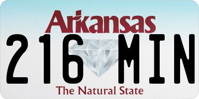 AR license plate 216MIN