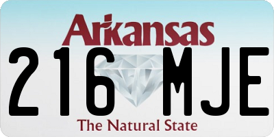 AR license plate 216MJE