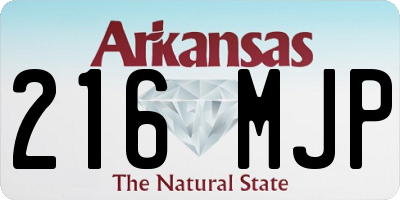 AR license plate 216MJP