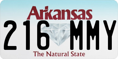 AR license plate 216MMY