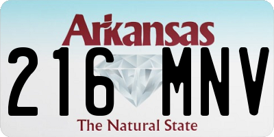 AR license plate 216MNV