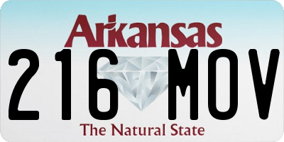 AR license plate 216MOV