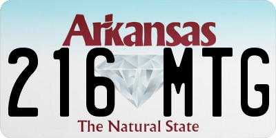 AR license plate 216MTG