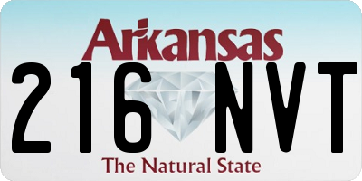 AR license plate 216NVT
