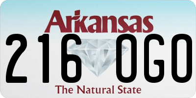 AR license plate 216OGO