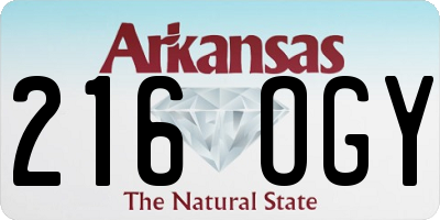 AR license plate 216OGY