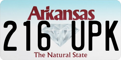 AR license plate 216UPK