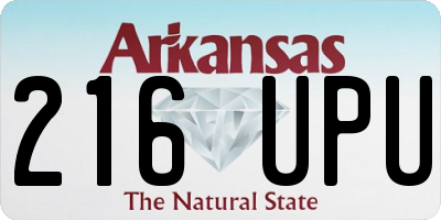 AR license plate 216UPU