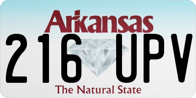 AR license plate 216UPV