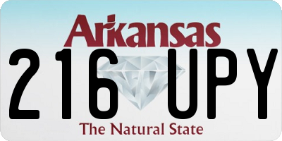 AR license plate 216UPY