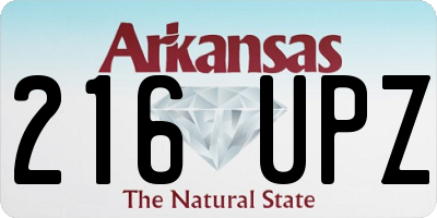 AR license plate 216UPZ