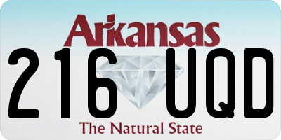 AR license plate 216UQD