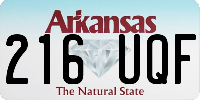 AR license plate 216UQF