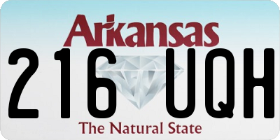 AR license plate 216UQH